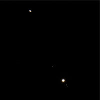 Saturn und Jupiter